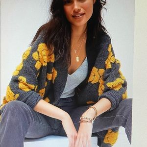 Anthropologie Pilcro Rosetta Cardigan